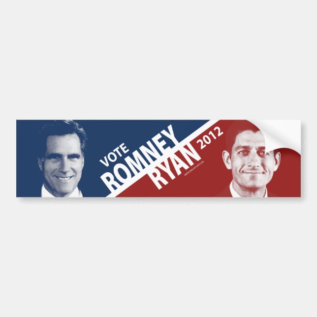 Mitt Romney Paul Ryan 2012 Bumper Sticker (Front)