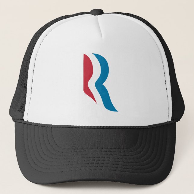 Mitt Romney "R" Logo President 2012 Trucker Hat (Front)