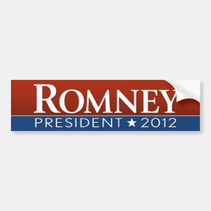 Mitt Romney - red white blue design Bumper Sticker
