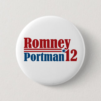 Mitt Romney Rob Portman 2012 6 Cm Round Badge