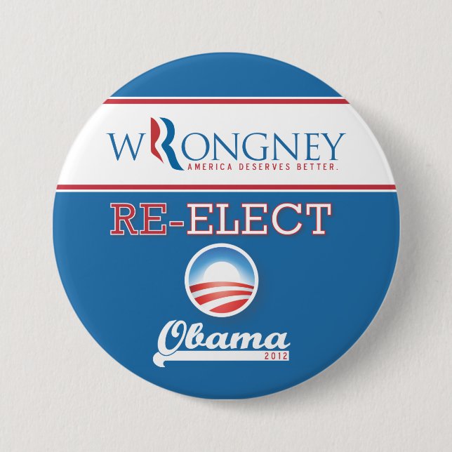 Mitt "Wrongney" - America Deserves Better Button (Front)