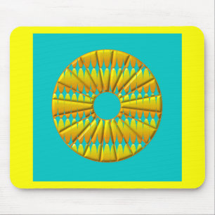 Mittelpunk gelb mouse mat