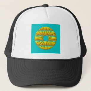 Mittelpunk gelb trucker hat