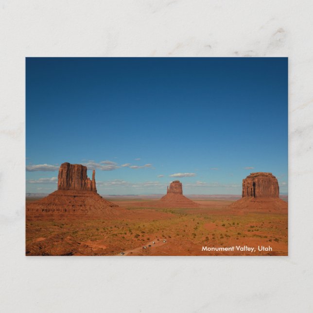 Mitten Buttes and Merrick Butte in Monument Valley Postcard (Front)