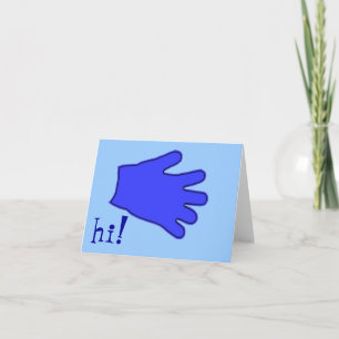 mitten note card