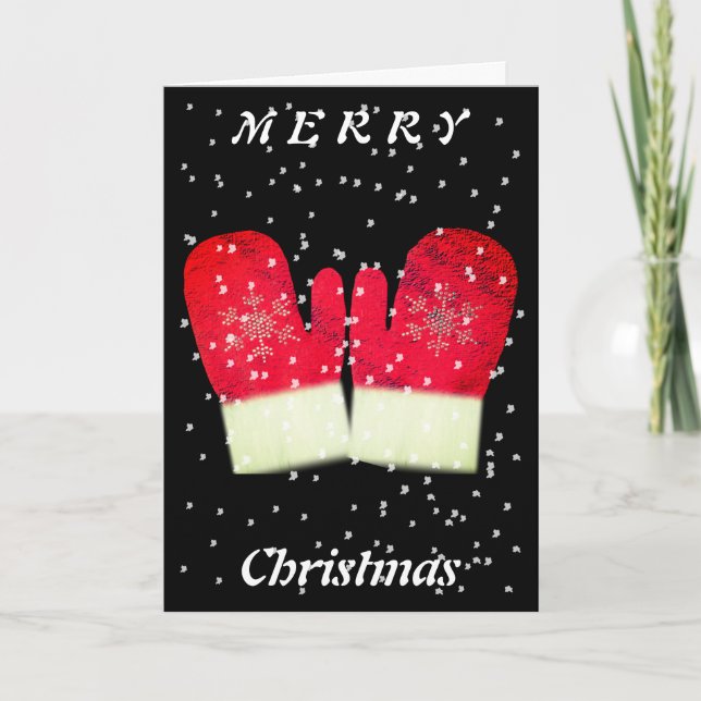 Mittens Holiday Card (Front)