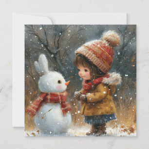 Mittens & Mayhem: Snow Bunnies ☃️ Digital Holiday Card