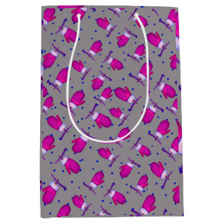 Mittens retro_gray medium gift bag