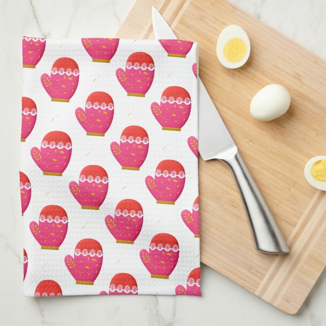 Mittens Tea Towel (Quarter Fold)