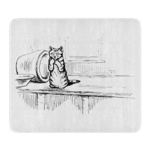 Mittens the Kitten (Scaredy Cat) (Beatrix Potter) Cutting Board