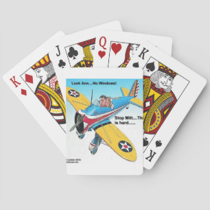Mitts Windowless Aeroplane Funny Gifts & Tees Playing Cards