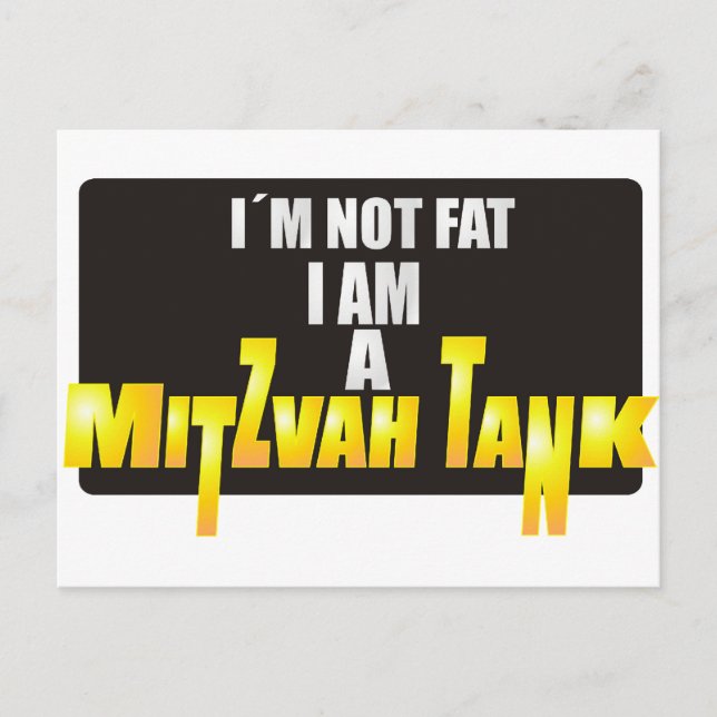 Mitzvah Tank Postcard (Front)