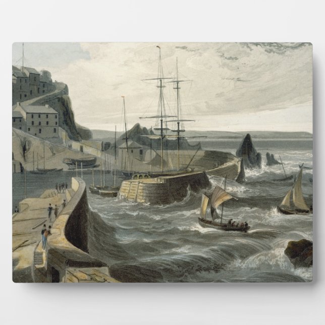 Mivagissey, Cornwall, from Volume VIII of 'A Voyag Plaque (Front)