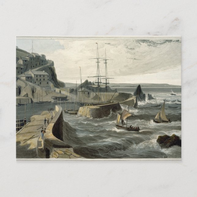 Mivagissey, Cornwall, from Volume VIII of 'A Voyag Postcard (Front)