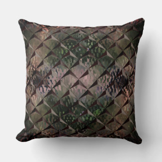 Mix 3D squares with hammered glass of background T Cushion