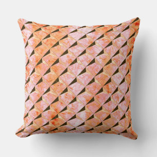 Mix 3D with salmon fur of background Cushion