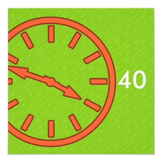 Mix and Match Collection Analogue Clock Face Dial Card