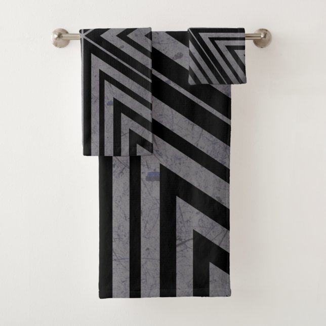 MIX, BLACK GRAY. SAMER BRASIL BATH TOWEL SET (Insitu)