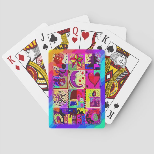Mix Christmas Decorations Playing Cards (Back)
