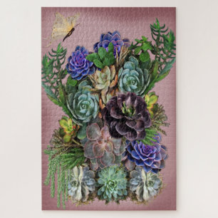 Mix Colour Succulent Display Jigsaw Puzzle