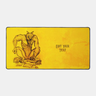 Mix-creature - Troll Devil and Golem Desk Mat