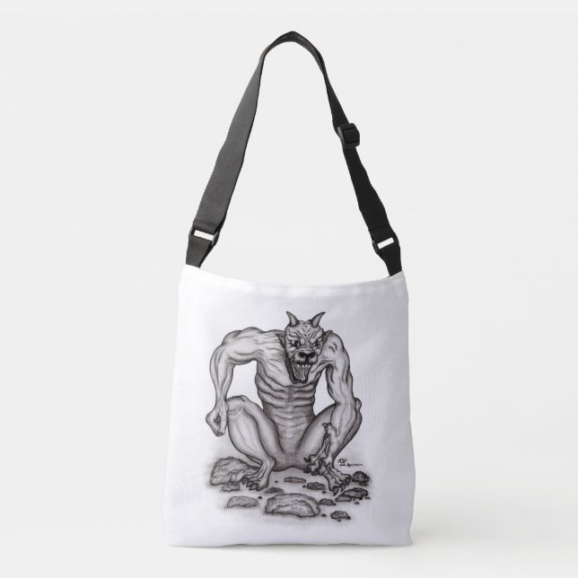 Mix-Creature - Troll, Golem and Devil Crossbody Bag (Front)