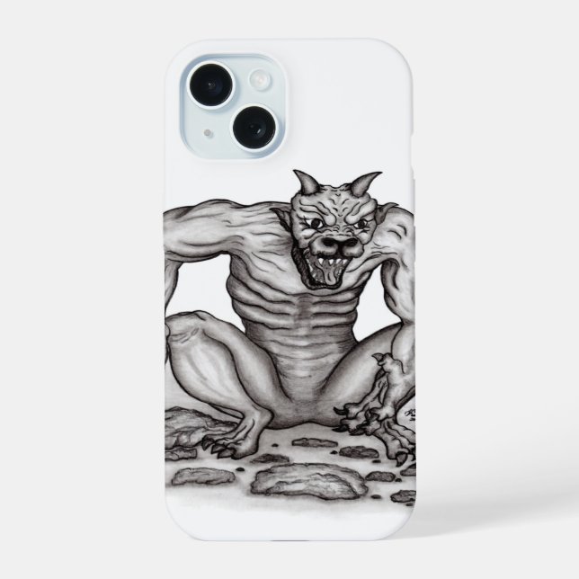 Mix-Creature - Troll, Golem and Devil iPhone 15 Case (Back)