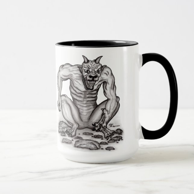 Mix-creature - Troll, Golem and Devil Mug (Right)