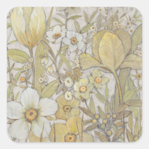 Mix Floral Square Sticker