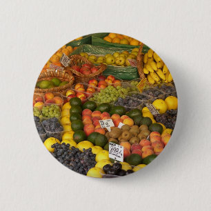 Mix Fruit 6 Cm Round Badge