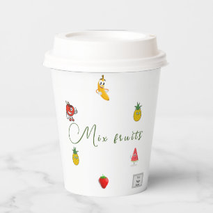Mix fruits Paper cup