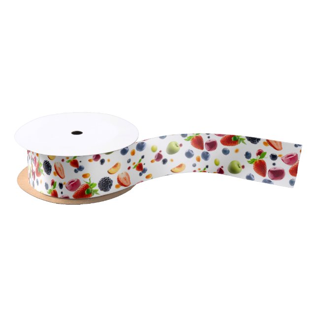 Mix Fruits Satin Ribbon (Spool)