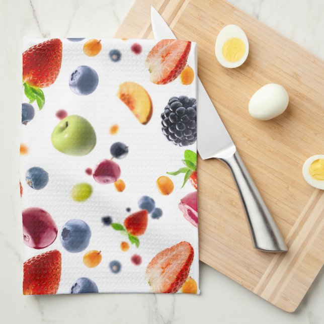 Mix Fruits Tea Towel (Quarter Fold)