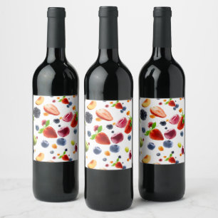 Mix Fruits Wine Label
