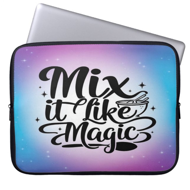 Mix It Like Magic option 2 Laptop Sleeve (Front)