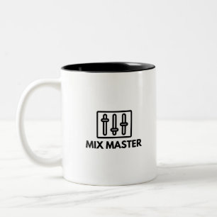 Mix Master Audio Engineer Music Studio Saying Two-Tone Coffee Mug