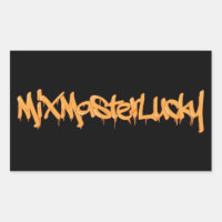 Mix Master Lucky Lettering Logo Sticker