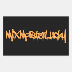 Mix Master Lucky Lettering Logo Sticker
