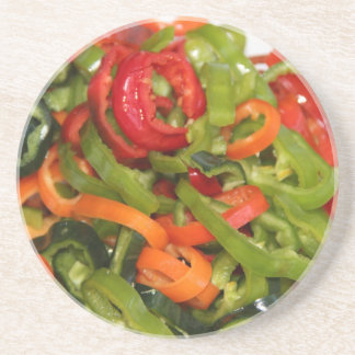 Mix, Match and Cut Up Peppers Coaster
