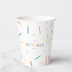 Mix + Match Candles Birthday Party Paper Cups