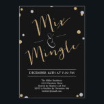 Mix & Mingle Holiday Party Invitation<br><div class="desc">These stylish holiday party invitations add a modern and elegant touch to your holiday celebration. Design © www.berryberrysweet.com</div>