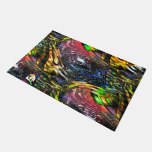 Mix of colourful virtual art inspired by urban art doormat