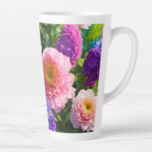 Mix of Flowers Latte Mug