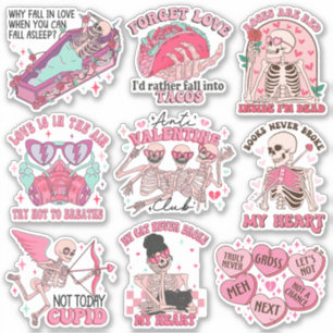 Mix of Funny Retro Anti-Valentine Club Vinyl