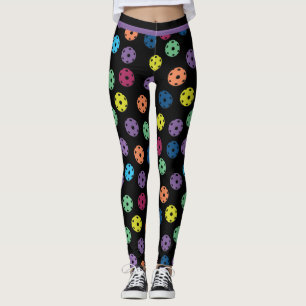 Mix of pickleballs 2 (small tile size) leggings