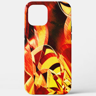 Mix of yellowing with dark red, strong streaked th iPhone 12 pro max case