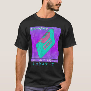 Mix Tape 90s 80s Japanese Otaku Aesthetic Vaporwav T-Shirt
