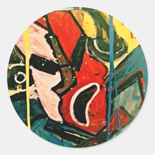 MIX TAPE DJ III CLASSIC ROUND STICKER (Front)
