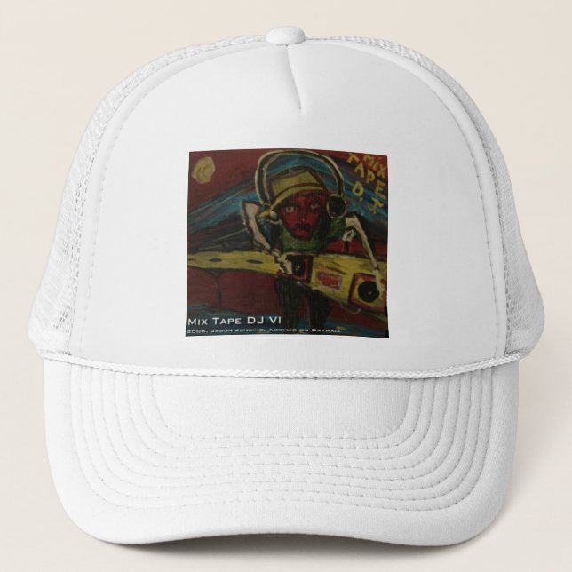 mix tape dj VI Trucker Hat (Front)