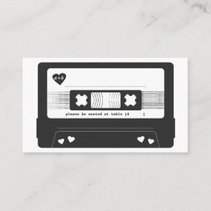 Mix Tape Escort Card